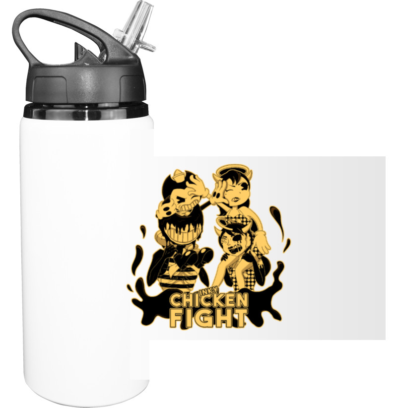 Sport Water Bottle - BENDY AND THE INK MACHINE 43 - Mfest