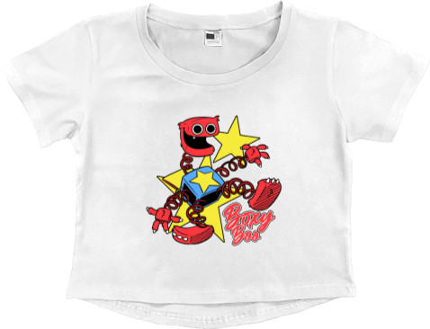 Women's Cropped Premium T-Shirt - Boxy Boo (Project Playtime) 2 - Mfest