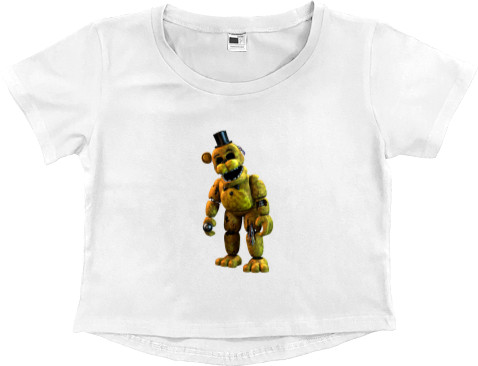 Women's Cropped Premium T-Shirt - FNAF [44] - Mfest