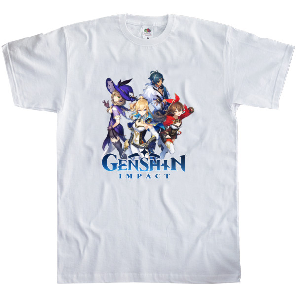 Kids' T-Shirt Fruit of the loom - GENSHIN IMPACT (HEROS) 2 - Mfest