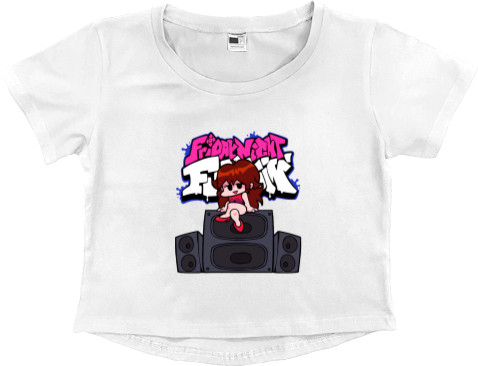 Women's Cropped Premium T-Shirt - FRIDAY NIGHT FUNKIN' [5] - Mfest