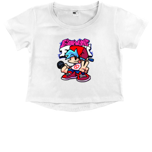 Kids' Premium Cropped T-Shirt - FRIDAY NIGHT FUNKIN' [1] - Mfest