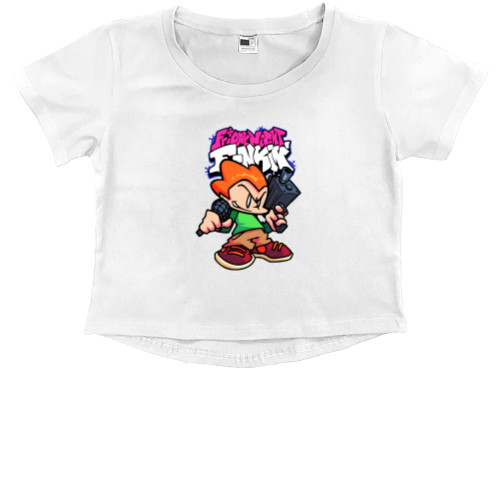 Kids' Premium Cropped T-Shirt - FRIDAY NIGHT FUNKIN' [10] - Mfest