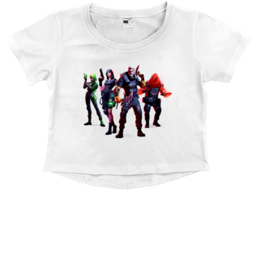 Kids' Premium Cropped T-Shirt - Fortnite (41) - Mfest