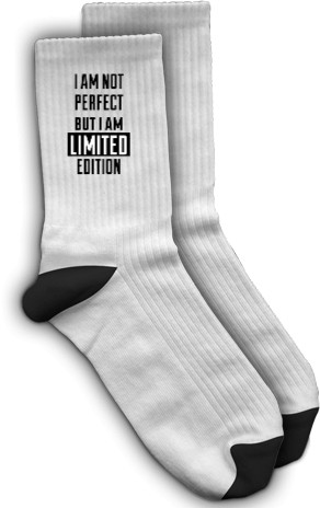 Socks - i am not perfect but i'm limited edition - Mfest