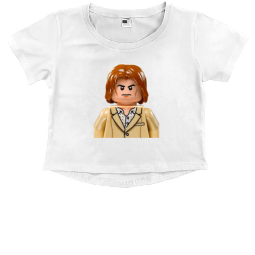 Лего - Kids' Premium Cropped T-Shirt - lego superheroes 16 - Mfest