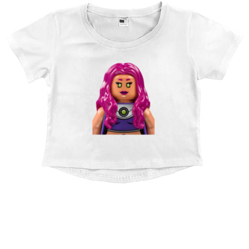 Kids' Premium Cropped T-Shirt - lego superheroes 12 - Mfest