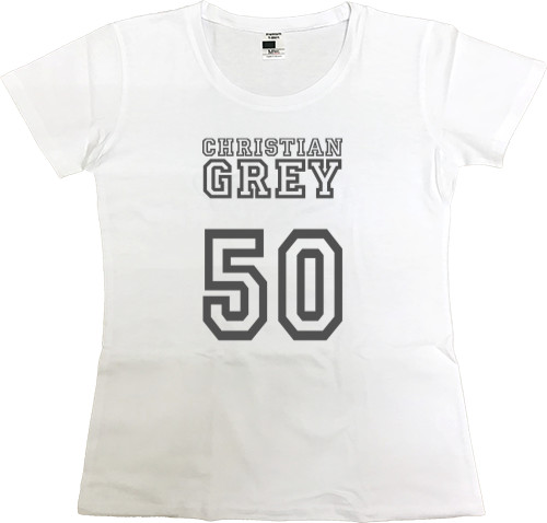 Women's Premium T-Shirt - Christian Gray 50 - Mfest