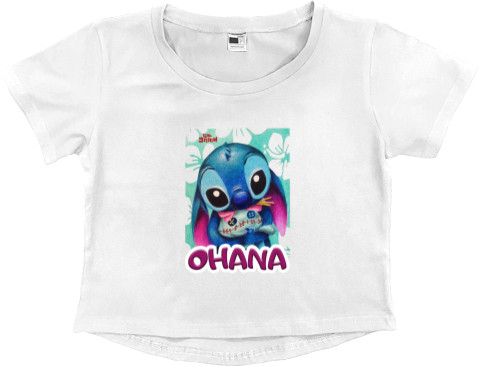 Women's Cropped Premium T-Shirt - Lilo and Stitch 2 - Mfest