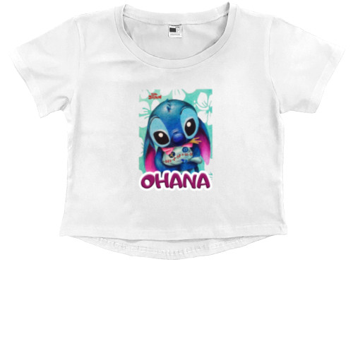 Kids' Premium Cropped T-Shirt - Lilo and Stitch 2 - Mfest