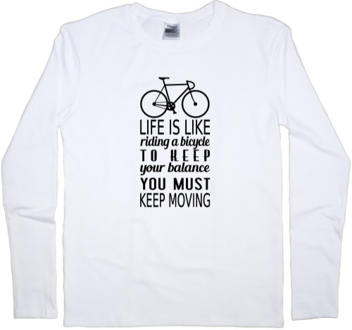 Men's Longsleeve Shirt - Life is good - Mfest