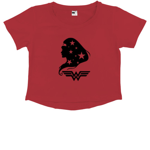 Kids' Premium Cropped T-Shirt - Wonder Woman 10 - Mfest