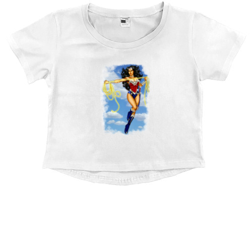 Kids' Premium Cropped T-Shirt - Wonder Woman 3 - Mfest