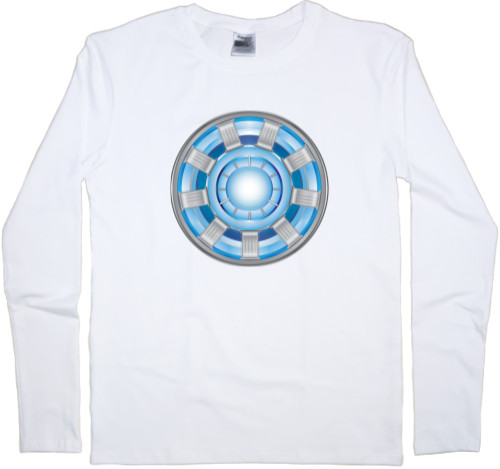 Men's Longsleeve Shirt - Сердце Iron man 1 - Mfest