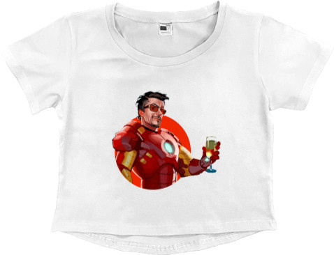 Women's Cropped Premium T-Shirt - Iron Man 11 - Mfest