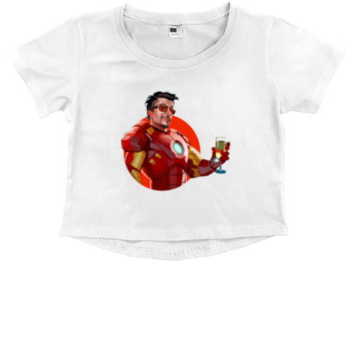 Kids' Premium Cropped T-Shirt - Iron Man 11 - Mfest