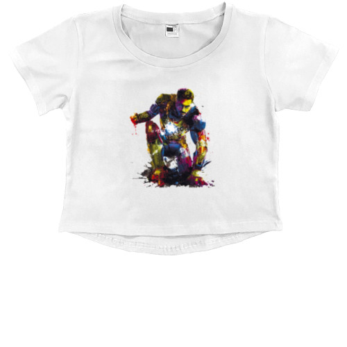 Kids' Premium Cropped T-Shirt - Iron Man 7 - Mfest