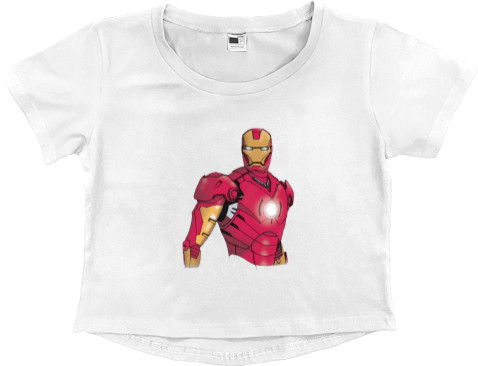 Women's Cropped Premium T-Shirt - Iron Man 6 - Mfest