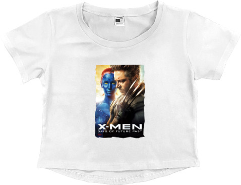 Women's Cropped Premium T-Shirt - X-men 1 - Mfest