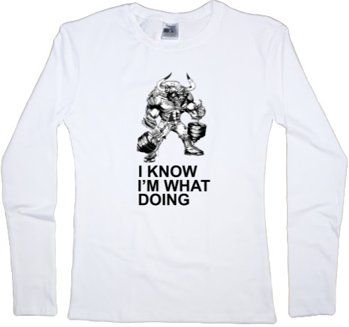 Women's Longsleeve Shirt - I know - Mfest