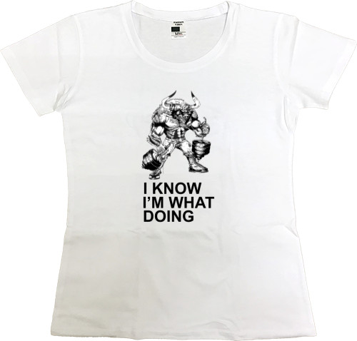 Women's Premium T-Shirt - I know - Mfest