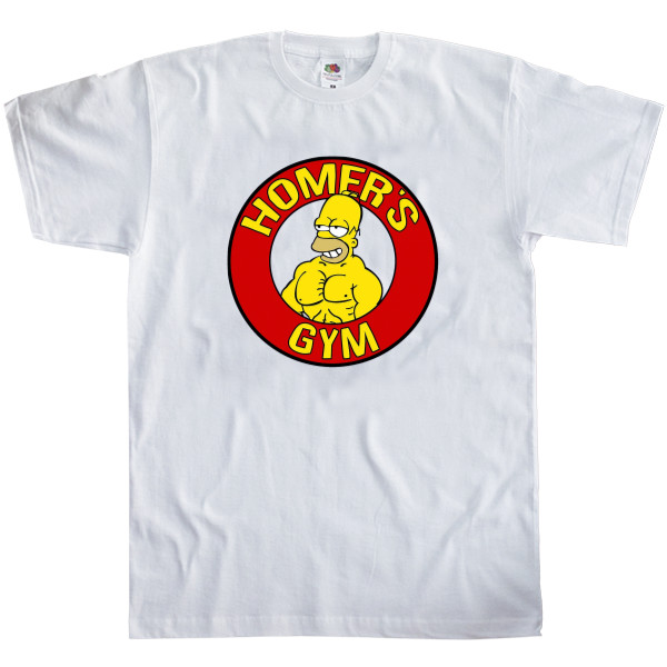 Kids' T-Shirt Fruit of the loom - Homer Gym - Mfest