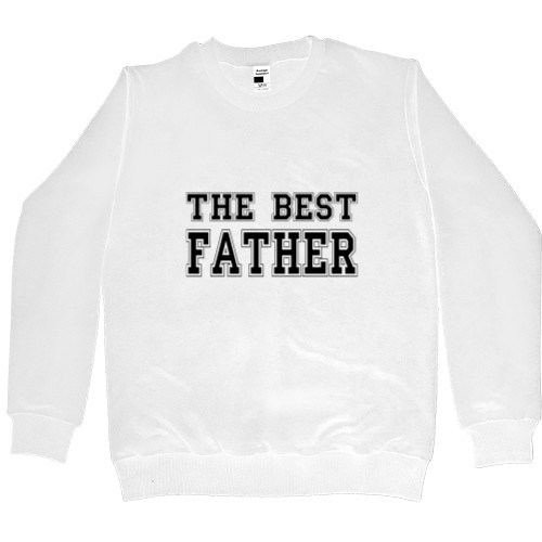 Світшот Преміум Чоловічий - The best father 3 - Mfest