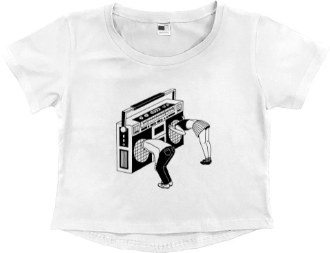 Women's Cropped Premium T-Shirt - Radiohead  5 - Mfest