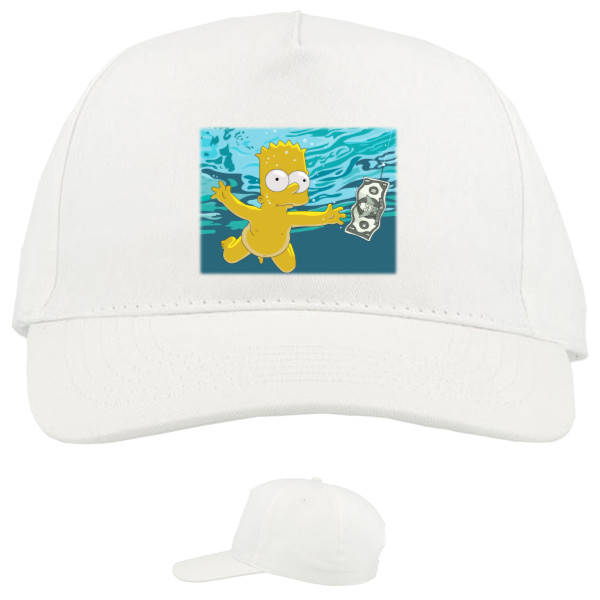 Baseball Caps - 5 panel - Nirvana Nevermind Bart - Mfest