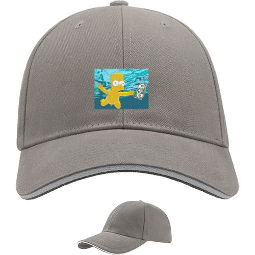 Sandwich Baseball Cap - Nirvana Nevermind Bart - Mfest