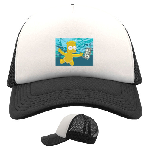 Kids' Trucker Cap - Nirvana Nevermind Bart - Mfest