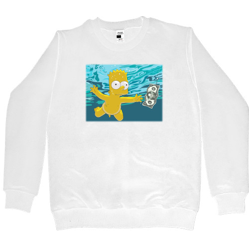 Kids' Premium Sweatshirt - Nirvana Nevermind Bart - Mfest