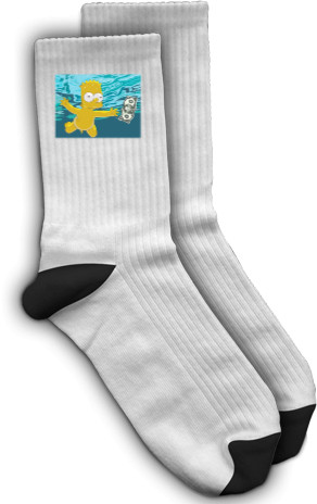 Socks - Nirvana Nevermind Bart - Mfest