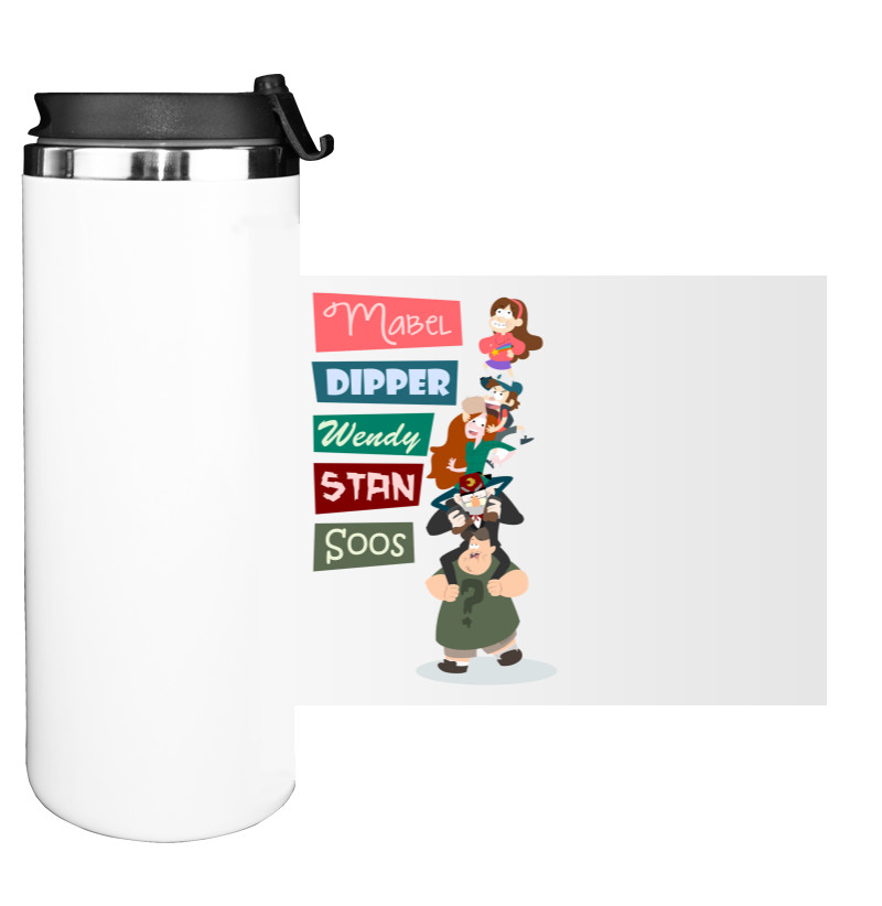 Water Bottle on Tumbler - Gravity Falls All in One - Mfest