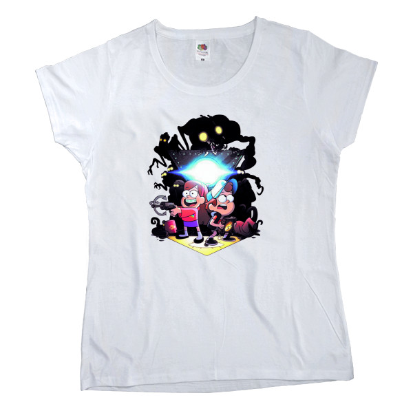 Women's T-shirt Fruit of the loom - Gravity Falls Adventure never Ends - Mfest