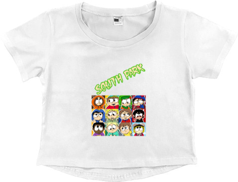 Women's Cropped Premium T-Shirt - South Park 11 - Mfest