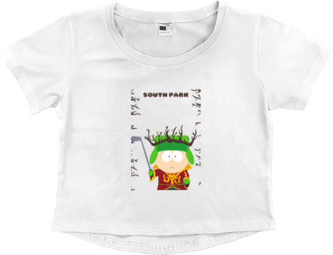 Women's Cropped Premium T-Shirt - South Park 9 - Mfest