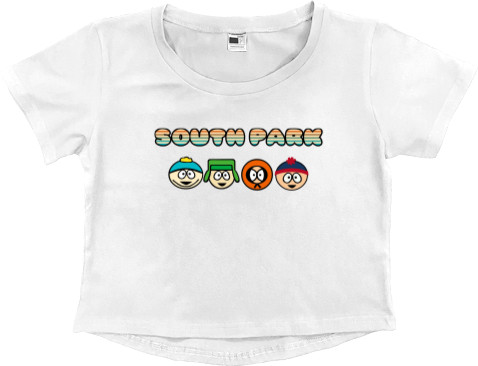 Women's Cropped Premium T-Shirt - South Park 8 - Mfest