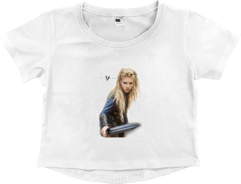 Women's Cropped Premium T-Shirt - Vikings 12 - Mfest