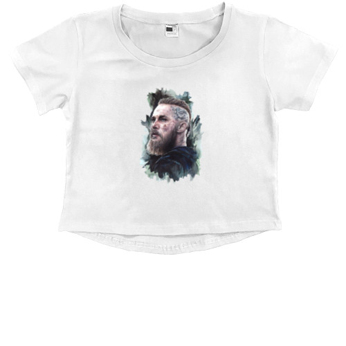 Kids' Premium Cropped T-Shirt - Vikings 9 - Mfest