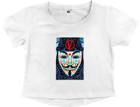 Women's Cropped Premium T-Shirt - Vendetta 10 - Mfest