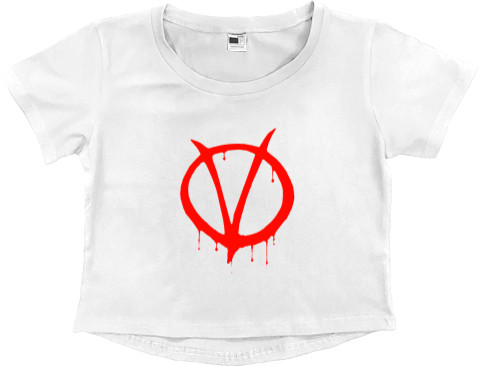 Women's Cropped Premium T-Shirt - Vendetta 8 - Mfest