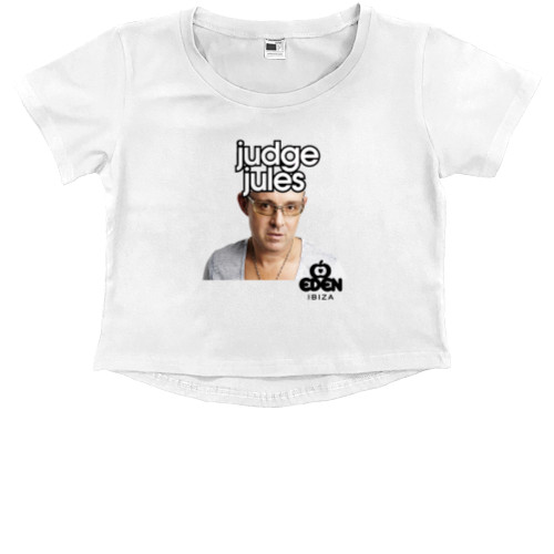 Kids' Premium Cropped T-Shirt - Judge Jules - 1 - Mfest