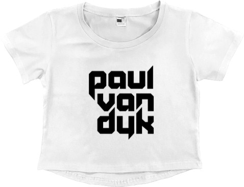 Women's Cropped Premium T-Shirt - Paul Van Dyk - 3 - Mfest