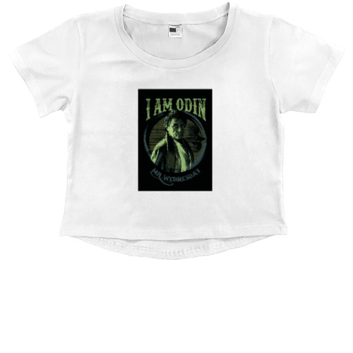 Kids' Premium Cropped T-Shirt - American Gods 3 - Mfest