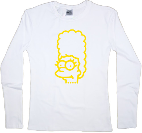 Women's Longsleeve Shirt - Simpsons family mother - Mfest