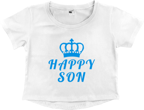 Кроп - топ Преміум Жіночий - Happy son - Mfest