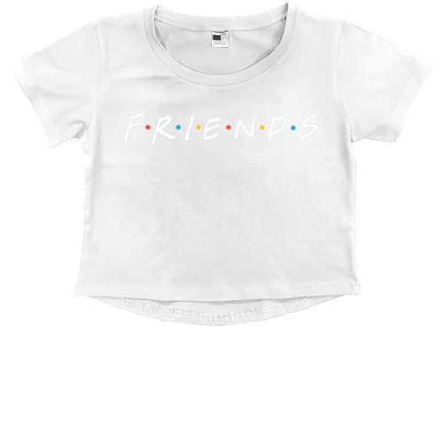 Kids' Premium Cropped T-Shirt - Friends 3 - Mfest