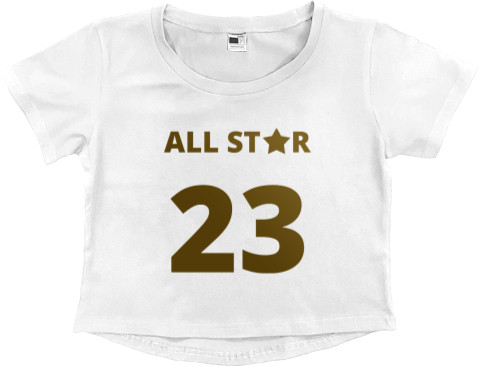 Women's Cropped Premium T-Shirt - All Star - Mfest