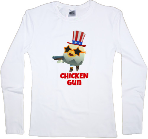 Women's Longsleeve Shirt - Chicken Gun 10 - Mfest